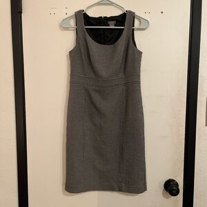 Elegant Black and White Houndstooth Dress